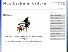 Tablet Screenshot of musikschule-radtke.de